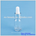 10ml clear bottle dropper with glass dropper pipette